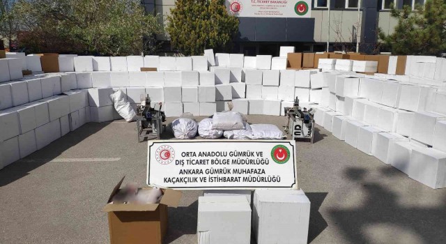 Ankarada kaçak tütün ve makaron oerayonu