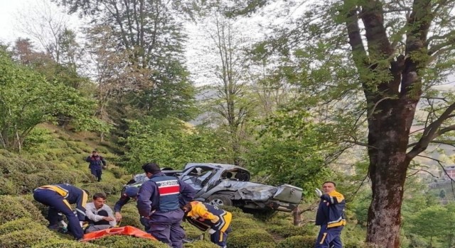 Artvinde trafik kazası: 1 ölü, 3 yaralı