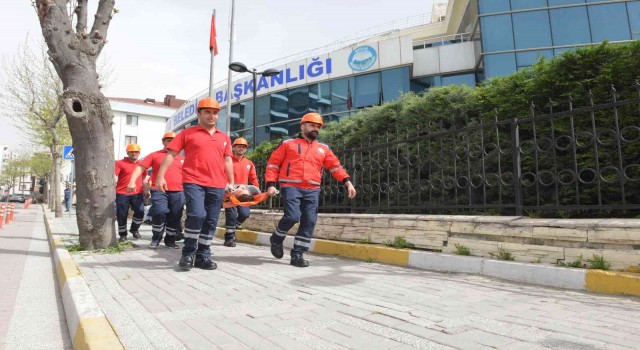 Avcılar Belediyesinde gerçeği aratmayan tatbikat