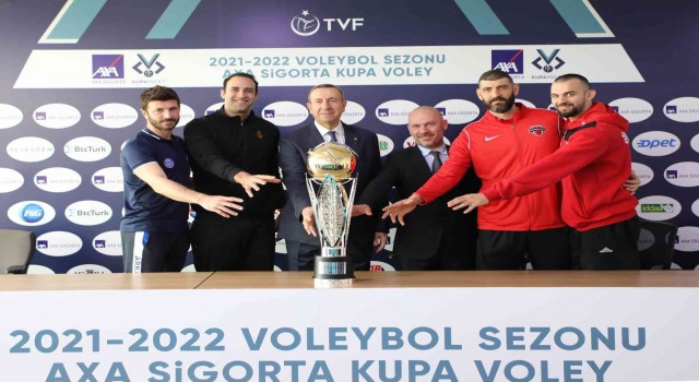 AXA Sigorta Kupa Voley erkekler final etabı basın toplantısı gerçekleşti