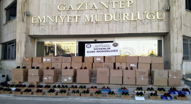 Ayakkabıda taklit vurgununa polis engeli
