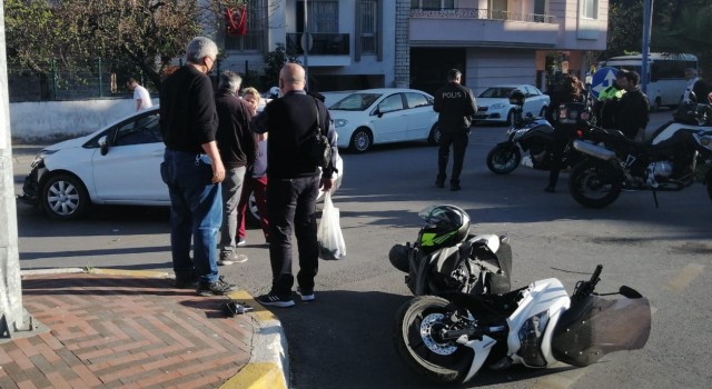 Aydında motosiklet ile otomobil çarpıştı: 1 yaralı