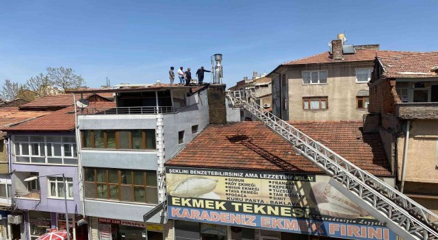 Baca yangını korkuttu