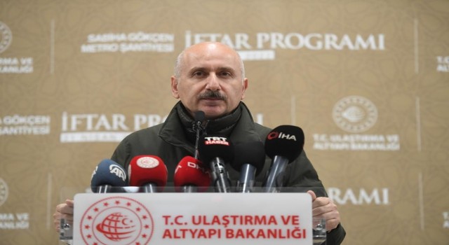 Bakan Karaismailoğlu: “Sabiha Gökçen Havalimanı metro hattını en geç Ağustos ayında hizmete açacağız”