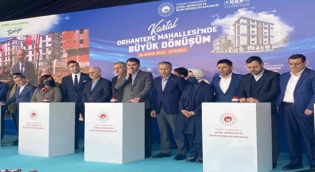Bakan Murat Kurum: Orhantepemizde 811 konut ve 144 ticari ünite olmak üzere 955 bağımsız bölümün yapımını başlattık