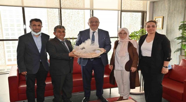 Bal üreticilerinden Başkan Ergüne teşekkür ziyareti