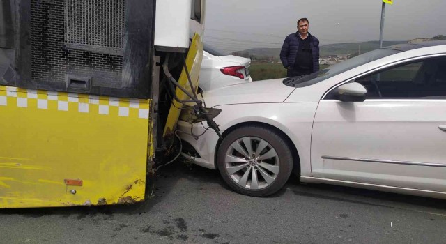 Başakşehirde İETT otobüsü şarampole uçtu: Facianın eşiğinden dönüldü