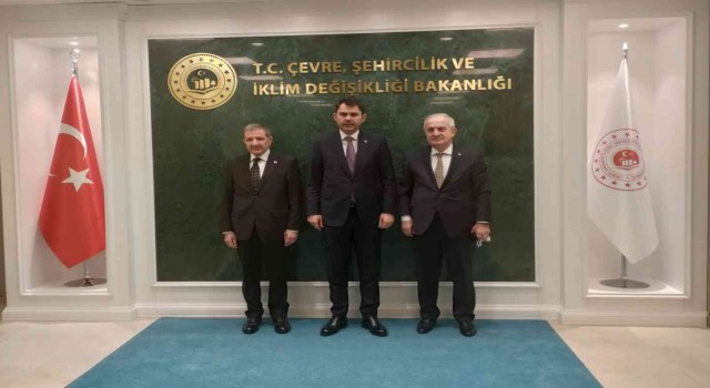 Başkan Aygün, Bakan Kurum ile projeler hakkında görüş alışverişinde bulundu