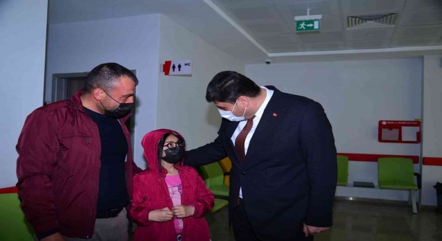 Başkan Oğuzdan moral aşılayan ziyaret