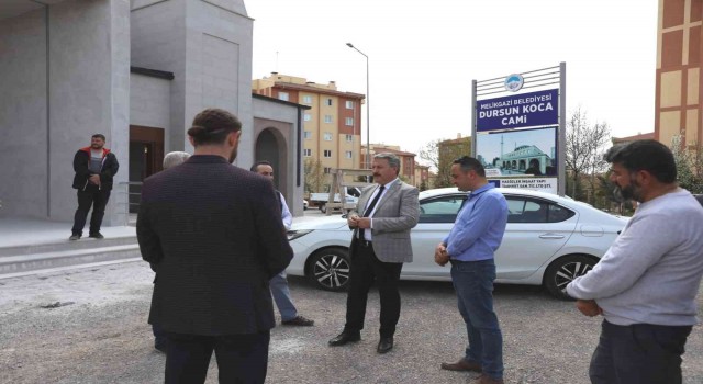 Başkan Palancıoğlu yeni yapılan cami çalışmalarını yerinde inceledi