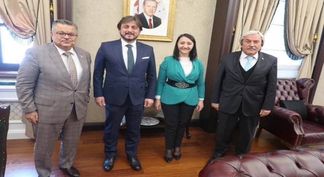 Başkan Tekin ve Şahinin Ankara temasları
