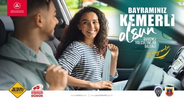 Bayram yolculukları öncesi emniyet kemeri uyarısı