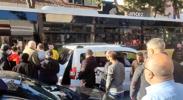 Beykozda yol verme kavgasında İETT şoförüne tehditler savurdu