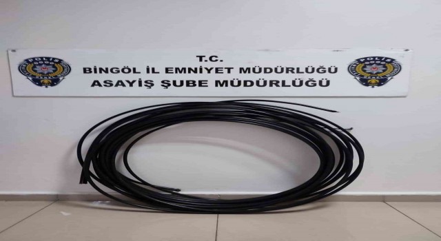 Bingölde kablo çalan şahıs tutuklandı