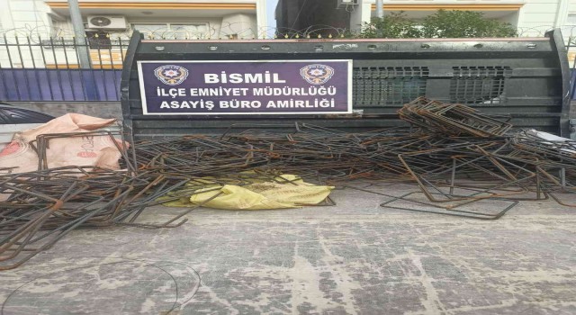 Bismilde demir hırsızları yakalandı