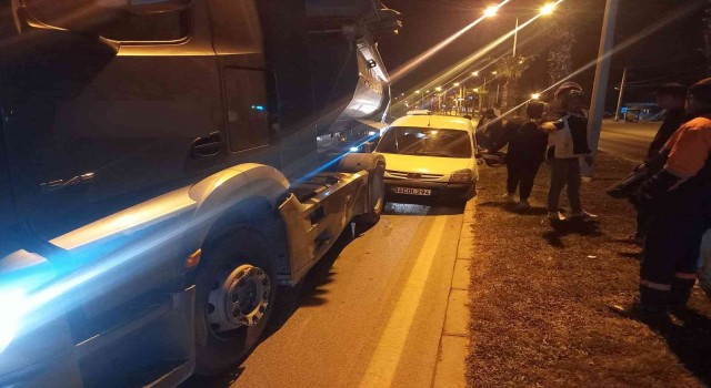 Bodrumda kamyon kazası
