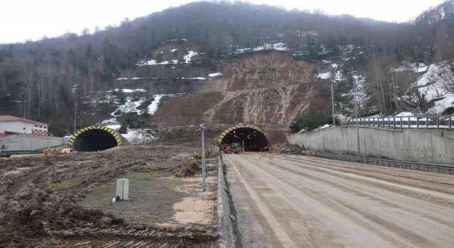 Bolu Dağı Tünelinde çalışmalar sürüyor