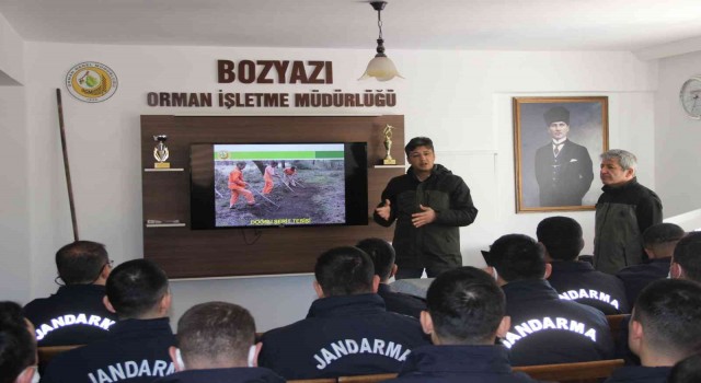 Bozyazıda jandarma personele yangın eğitimi