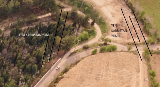 Buldanın yeni mezarlığında yanlış yön iddiası