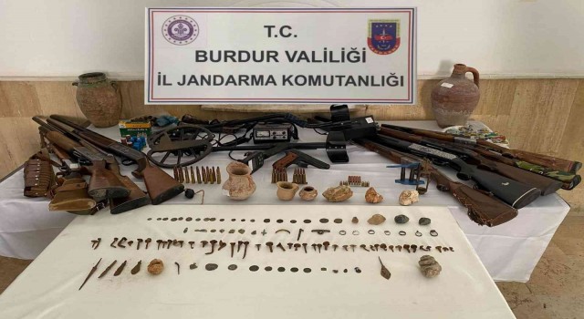 Burdurda 119 adet muhtelif tarihi eser ele geçirildi