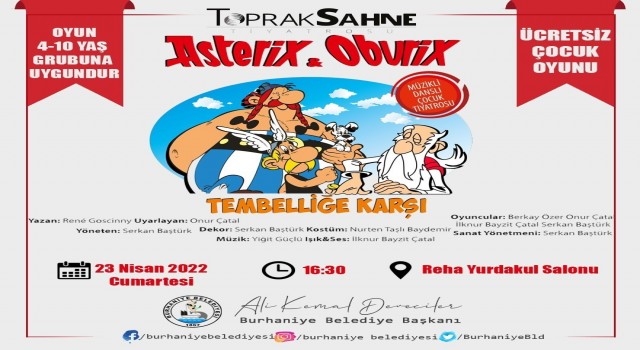 Burhaniye de çocuklar 23 Nisanda eğlenceye doyacak