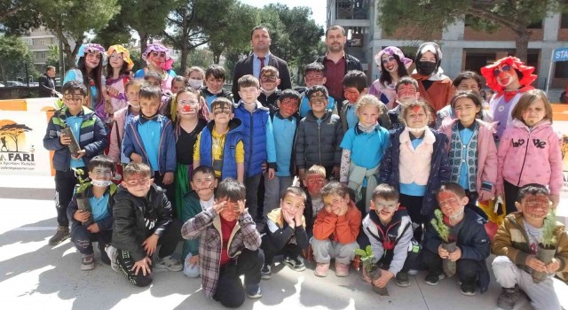 Burhaniyede köylü miniklerin orantiring heyecanı
