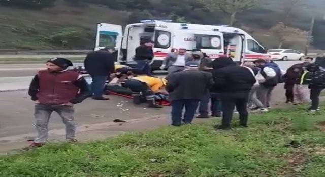 Bursada kayganlaşan yolda kontrolden çıkan otomobil taklalar attı : 1 ölü 1 yaralı