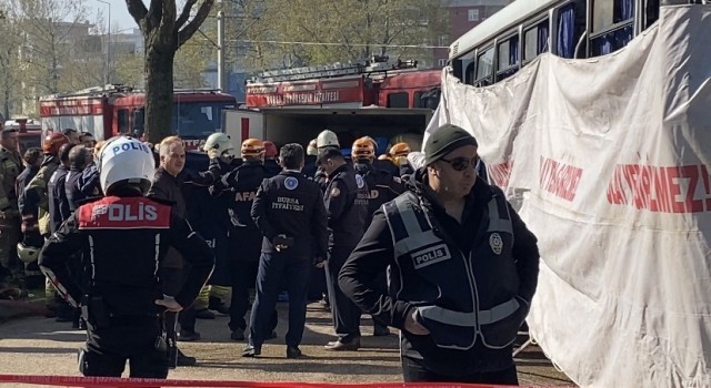 Bursadaki patlamada şehit olan ceza infaz koruma memurunun naaşı adli tıp kurumuna kaldırıldı