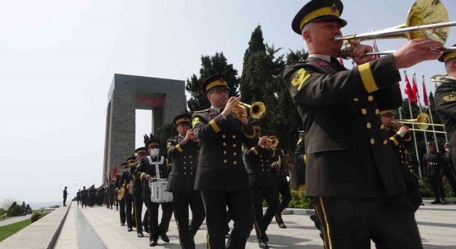 Çanakkale Kara Savaşlarının 107. yıl dönümü tören provası yapıldı