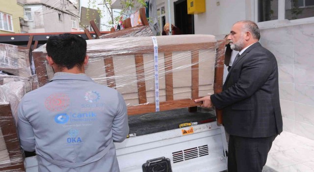 Canikte bayram öncesi yüzler güldü