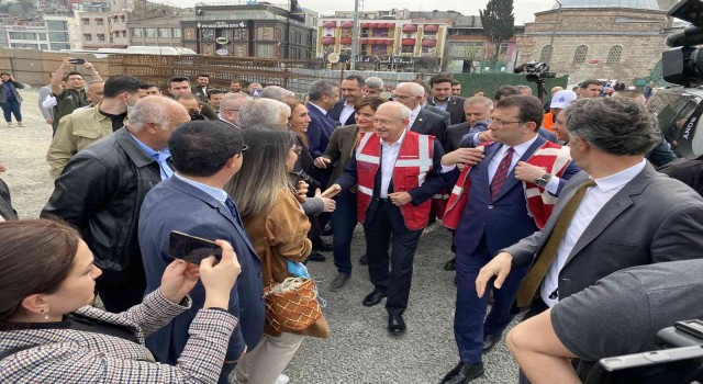 CHP Lideri Kılıçdaroğlu, Unkapanı, Süleymaniye ve Yerebatan Sarnıcında incelemelerde bulundu