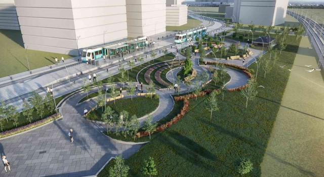 Çiğli tramvay hattı çalışmaları nedeniyle trafik akışında değişiklik