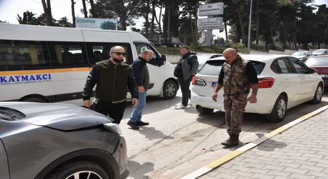 Cip otomobile çarptı: 1 yaralı