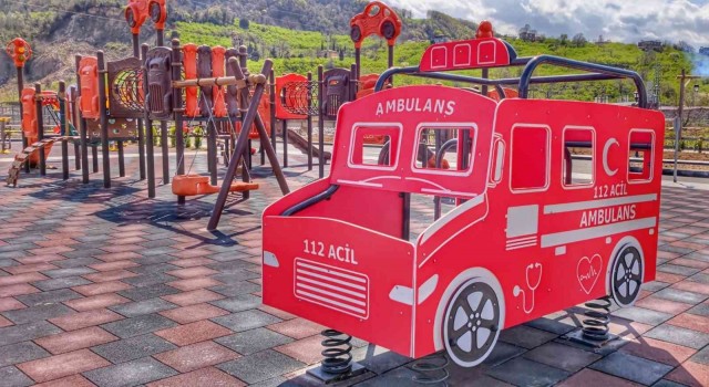 Çocuklar bu pistte trafik kurallarını eğlenerek öğrenecek