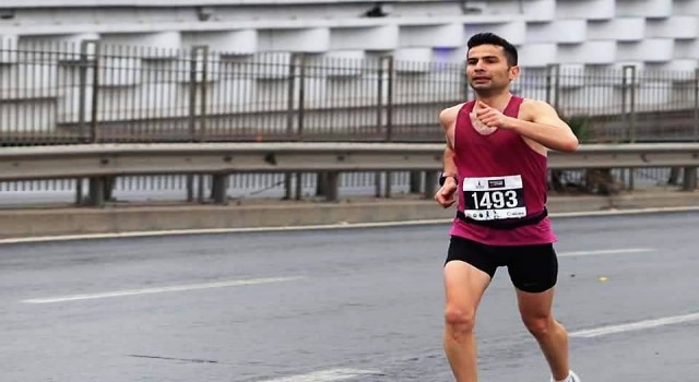 Denizlili amatör sporcu İzmir Maratonunun tozunu attırdı