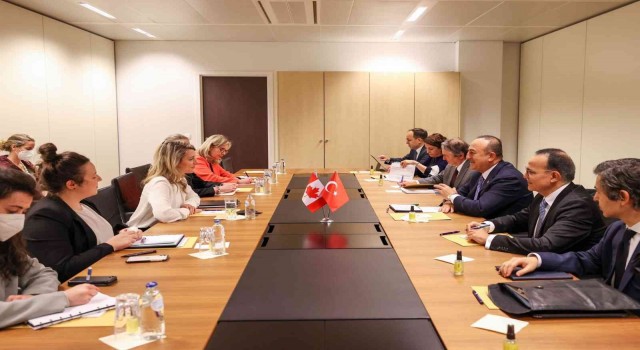 Dışişleri Bakanı Çavuşoğlu, Kanadalı mevkidaşı Joly ile bir araya geldi