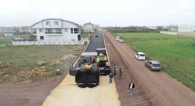 Döşemealtında yol yapım çalışması