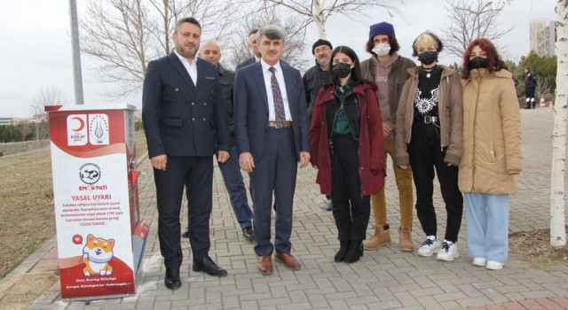 DPÜde sokak hayvanları için mamamatik uygulaması