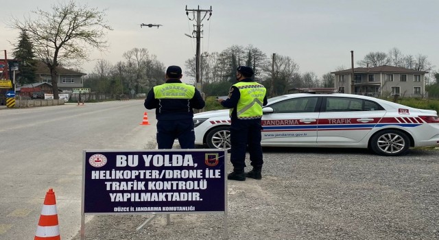 Dron tespit etti, jandarma ekipleri ceza yazdı