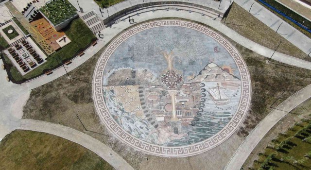 Dünyanın en büyük taban mozaiği Expo 2021de misafirlerini ağırlıyor