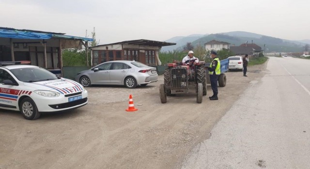 Düzcede tarım araçları denetlendi