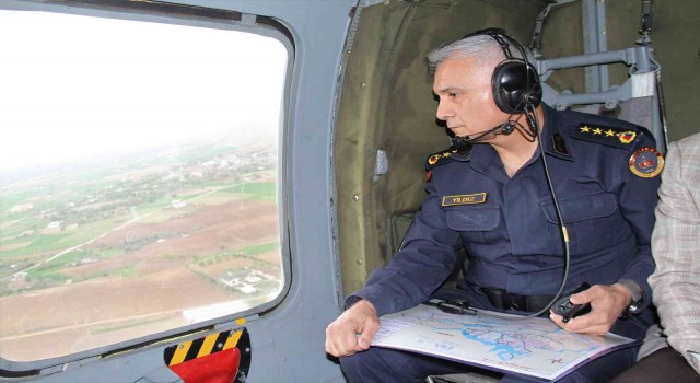 Elazığda bayram öncesi helikopter destekli trafik denetimi