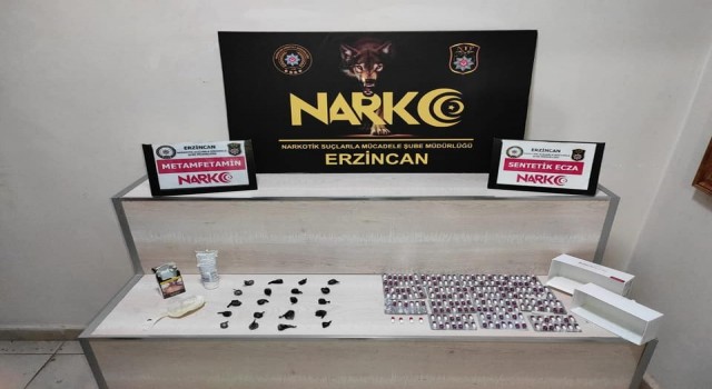 Erzincanda uyuşturucu satıcılarına yönelik operasyonda 2 kişi tutuklandı