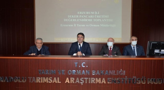 Erzurumda şeker pancarı üretimi değerlendirme toplantısı