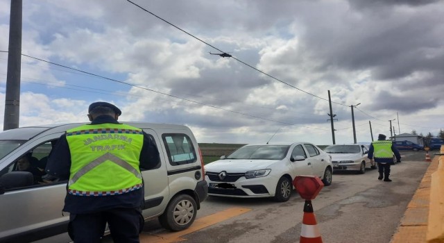 Eskişehirde helikopter destekli trafik denetimi