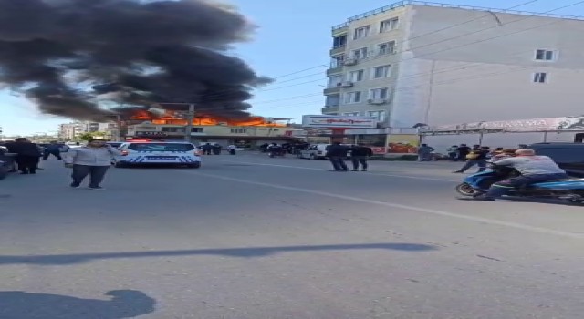 Evin terası alev topuna döndü