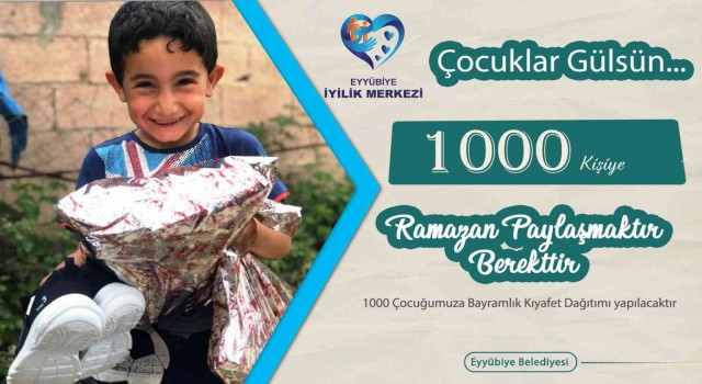 Eyyubiyede bayramda yetim çocukların yüzü gülecek