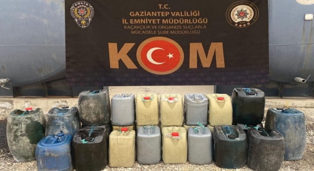 Gaziantepte 620 litre kaçak akaryakıt ele geçirildi
