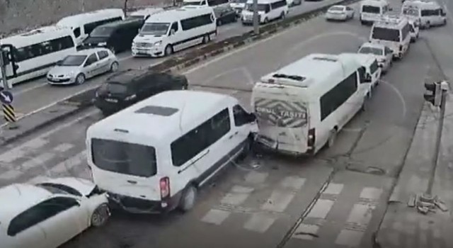 Gaziantepte pes dedirten kazalar kameralara yansıdı