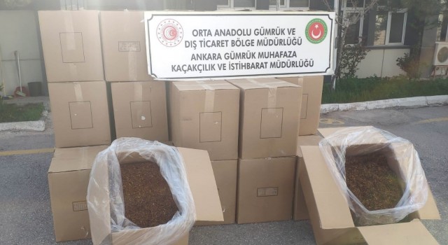 Gümrük Muhafaza ekipleri Ankarada 1 milyon 730 bin adet makaron ele geçirdi